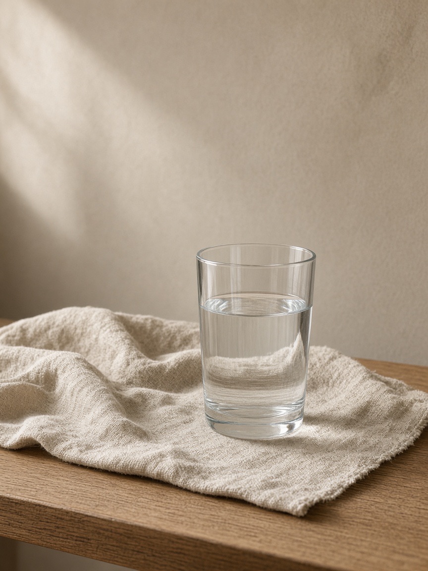 Glass, linen